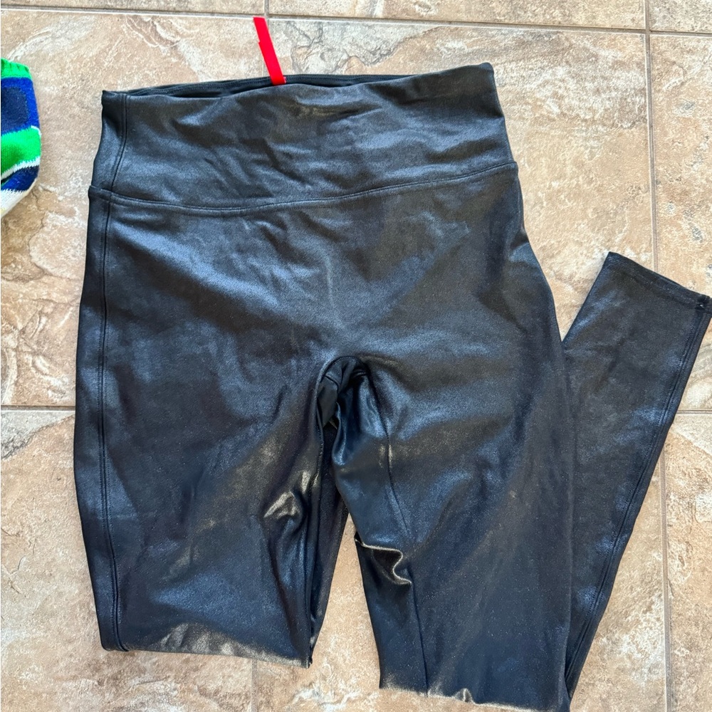 Spanx leather leggings